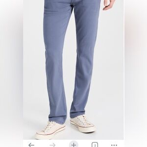 Paige Federal Slim Straight Pant- light blue 33